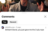 16. David Perell is my favorite YouTube host.