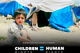 Young boy in refugee camp. Source NGO Committee on Migration.