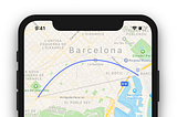 iOS: Drawing curvy routes on a Map.