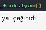 Funksiya nədir?