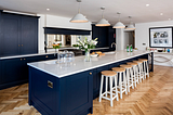 5 Tips for Styling a Kitchen with Navy Blue Cabinets