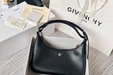 Givenchy Small Moon Cut Out Bag Black For Women Womens Handbags Shoulder Bags 9.8In25cm