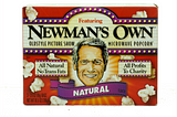 The packaging of Newman’s Own’s microwave popcorn