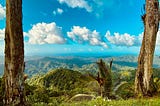 A beautiful view of the Northern Mountain Range from the Las Lapas Lookout.