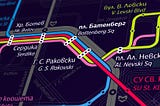 Схема на нощния градски транспорт в София