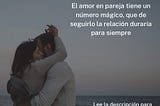 La fórmula magia de la pareja