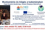 Successful Hungarian ReMO Webinar entitled ‘Workaholism and Burnout in Academia’
