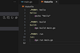 Using Makefile in golang