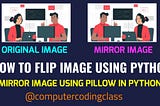 How to Flip image in python