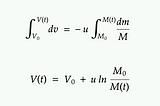 Rocket equation