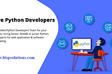 Hire Python Developer for Web Application and Software Development