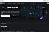 Greedy World listed on Binance DApp page