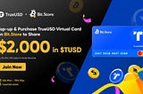 Top-up & Purchase TrueUSD Virtual Card on Bit.Store to Share $2,000 in $TUSD!