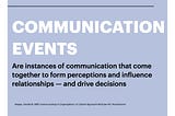 The Communication Field Guide, part three