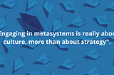 Metasystems have no manual