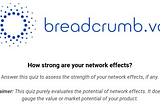 Breadcrumb.vc Templates: Network Effects Assessment