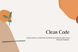 CC — Clean Code