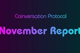 Monthly Update #November 2021: Coinversation’s New Official Website is Online, CTO Lists, 24H Vol…