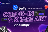 Coscription Daily Check-in & Share Art Challenge 🎨