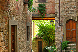 Picturesque medieval village of Montefioralle in Tuscany, Italy .