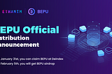 💰$BEPU Official Distribution Announcement (2 Methods)