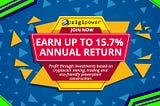 Earn up to 15.7% annual return