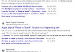 A Google search for “Raise to speak” showing complaints about it not working