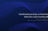 Call for Interest in PhD, Post-Doc and Visiting Positions on Continual Learning