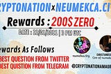 CRYPTO NATION AMA SESSION WITH NEUMEKCA FEATURING CEO- CHRISTIAN