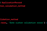 What is the difference between “validate” and “validates” in the rails model?