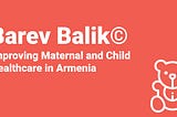 Barev Balik: How a child and maternal healthcare app brings public sector and business closer