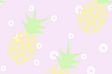 Pattern of pineapple image to link to comparison in the the title about user research in UX.
