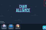 How to create a character in the game Chain of Alliance start a public testnet.