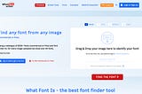 Identify fonts from images in seconds, for free