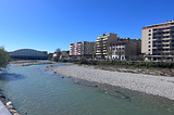 Bad weather in Nice: people are unhappy but rivers are happy