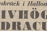 Dracula in Hallonbergen, the Grim Reaper in Vaxholm… and a haunted castle!