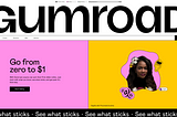 Screenshot of gumroad.com captured by the author