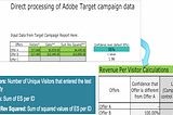 Automate Lift/Confidence calculation within Adobe Analytics Workspace