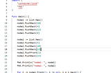 creating a double linked list