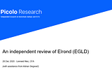 Elrond (EGLD) Forschungsbericht — Kursziel: $68,24