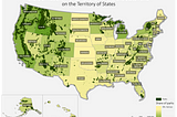 The US States rated by share of parks in their territory