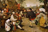 A painting. Pieter Brueghel the Elder (1526/1530–1569) The Peasant Dance