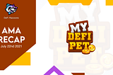AMA RECAP : DeFi Raccoons x My DeFi Pet