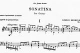 Lennox Berkeley’s Sonatina for Guitar