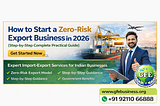 How to Start a Zero-Risk Export Business in 2026 | Complete Guide