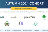 Bridges for Enterprise Welcomes 7 New Startups into its Autumn 2024 Cohort