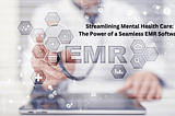 Streamlining Mental Health Care: The Power of a Seamless EMR Software