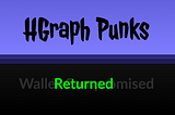 HGraph Punks Wallet: Reclaimed