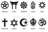 Symbols of Several types of Religions World Wide