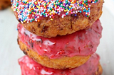 Raspberry Cake Doughnuts with Raspberry Glaze